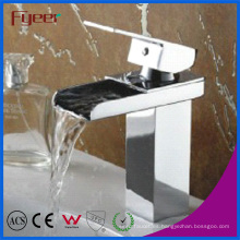 Fyeer Channel Spout Brass Waterfall Basin Faucet (Q3004)